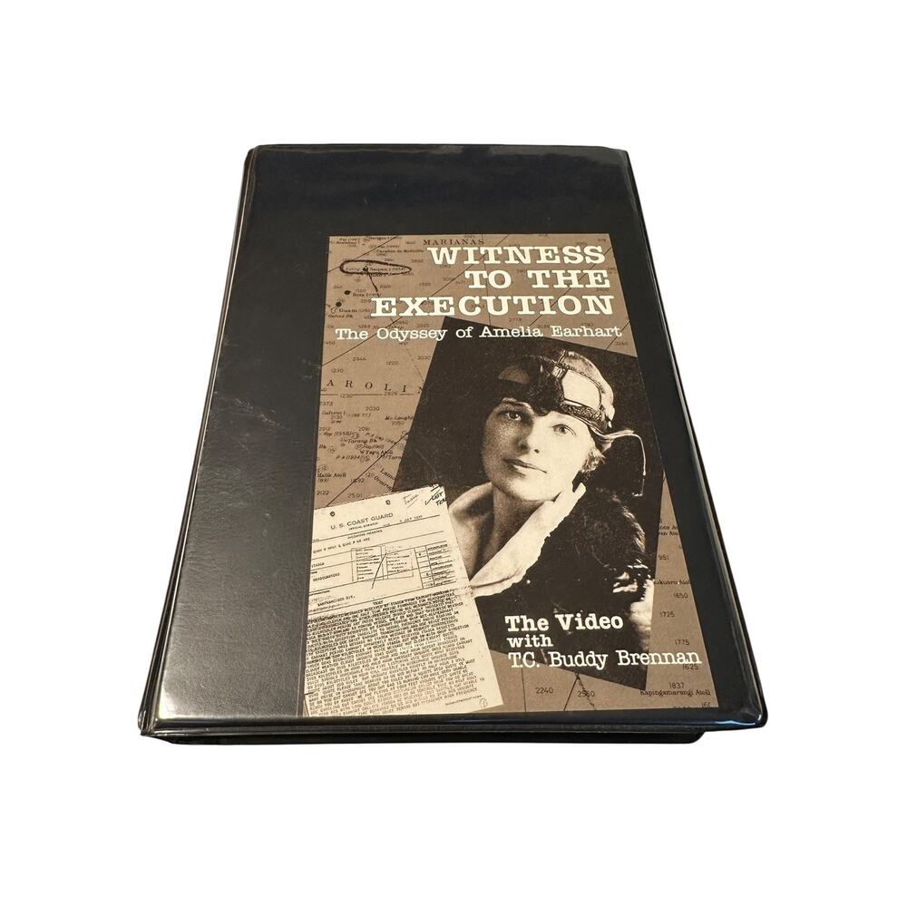 Amelia Earhart Witness to the Execution Signed/Autographed Book and VHS Combo